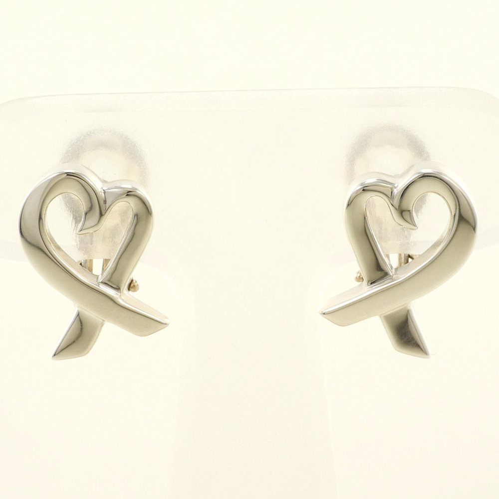 Tiffany & Co. Loving Heart Silver Earrings, Total Weight 4.0g, Jewelry